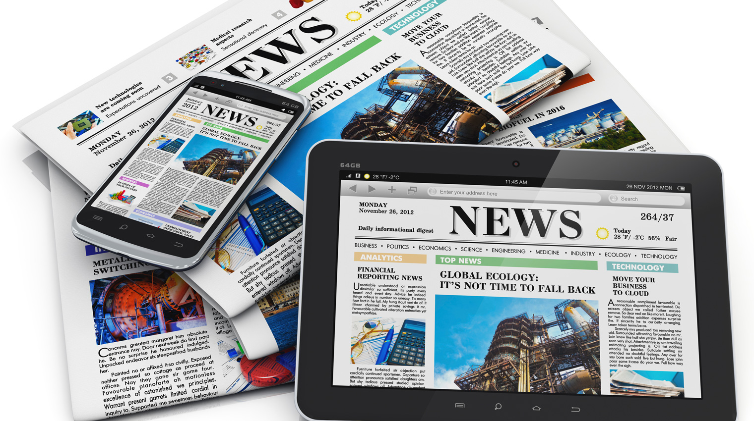 Newcastillian, Print media, Newcastle