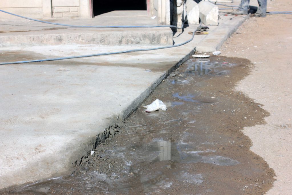 Sewage leak