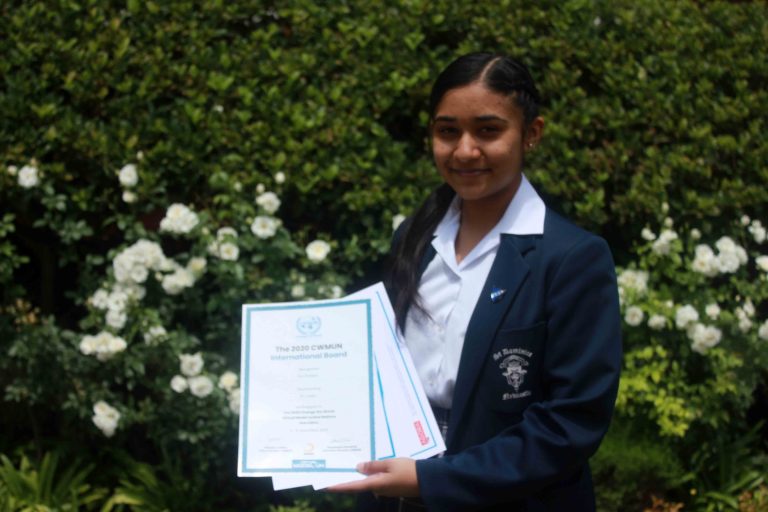 Newcastle's Ria Ramdas, the 15-year-old who is becoming a UN delegate