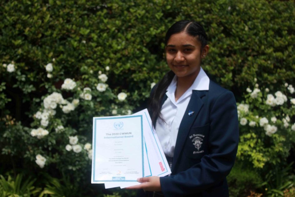 Newcastle's Ria Ramdas, the 15-year-old who is becoming a UN delegate