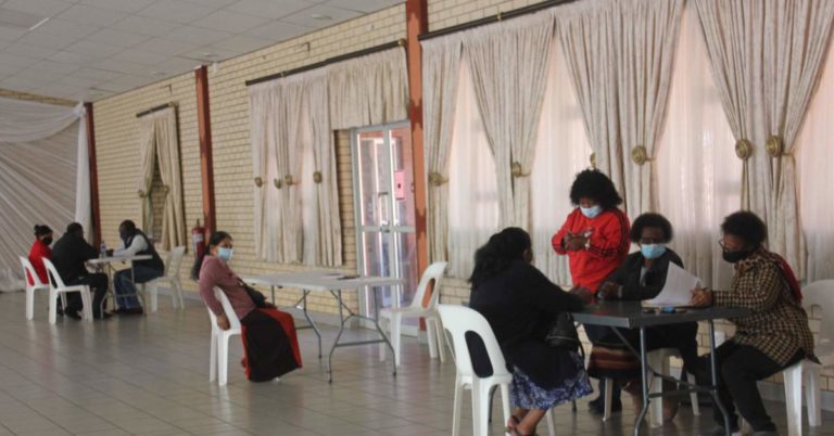 Health Department assists Newcastle elderly register for the COVID vaccine