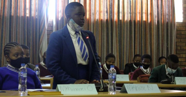 Local scholars get involved in politics through Amajuba District Youth Parliament Programme