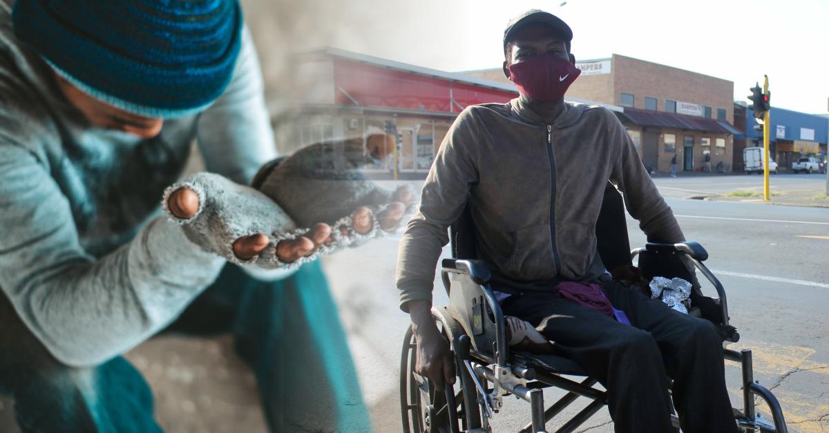 Thokozani-Siphiwe-Sithole-beggar-wheelchair - Kirkland Street, Newcastle