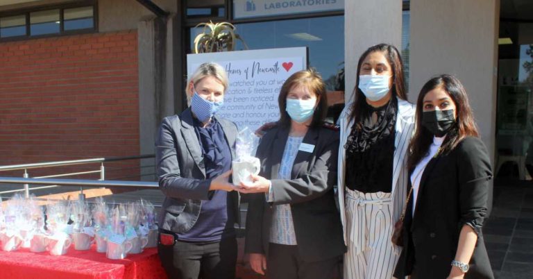 Mediclinic Newcastle's staff receive "hugs" from Fathima Seedat Charity