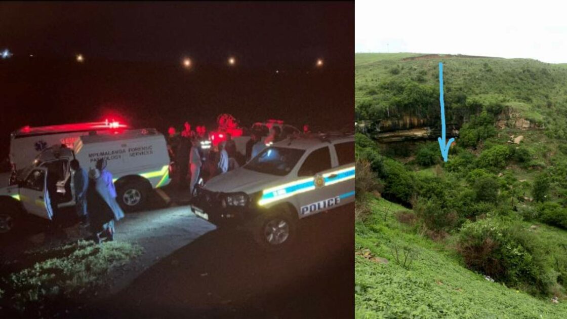 Car goes off a cliff near Volksrust