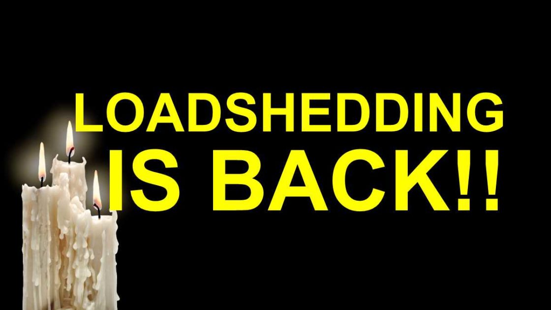 Loadshedding back from today. Download the schedule here