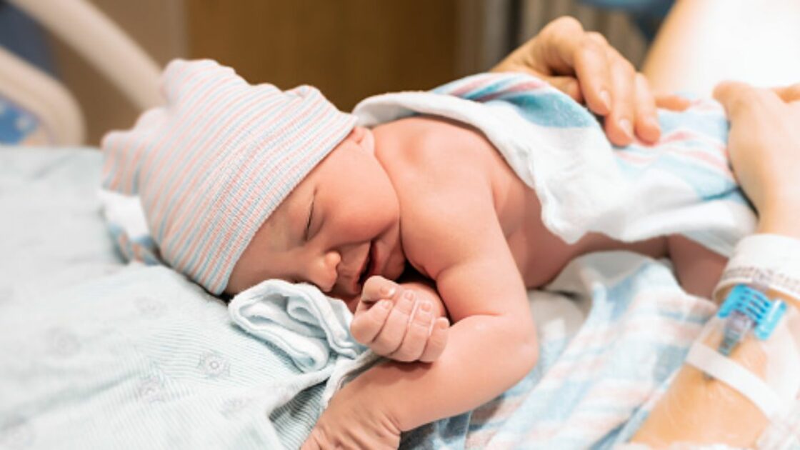 mother and newborn baby