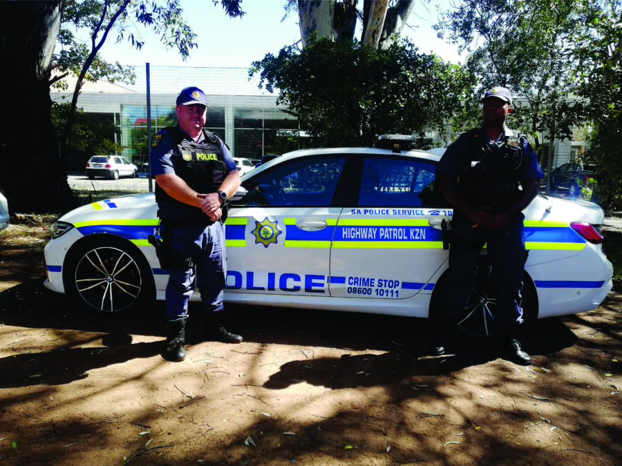 Warrant Officer Matthew Rose and Sergeant Ntokozo Mncube
