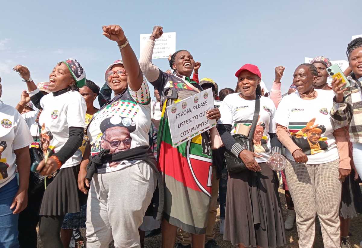 IFP supporters stage march to Newcastle's Eskom offices over service delivery grievances