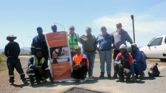 ArcelorMittal further backs AfriForum Newcastle’s pothole campaign