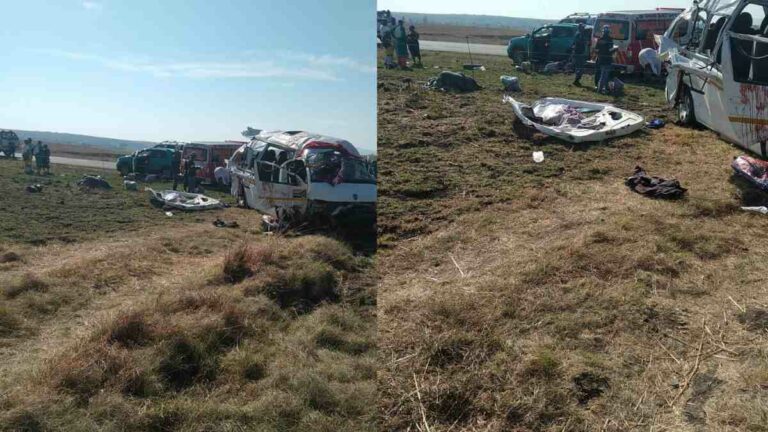 Six people die, several injured, after taxi overturns