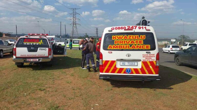 Two pedestrians struck by a taxi on Albert Wessels Drive