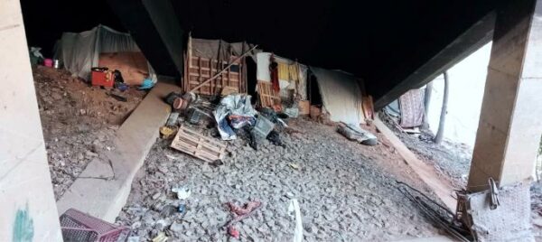 Newcastle’s homeless community has reached concerning levels with an immense amount of destitute individuals living under the Hardwick Street Bridge