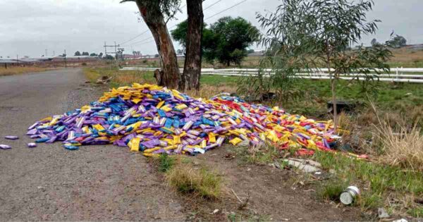Government issued condoms found illegally dumped in industrial area