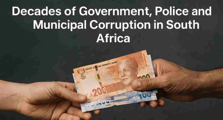 Decades of Theft: South Africa’s Gov, Police, and Municipal Corruption