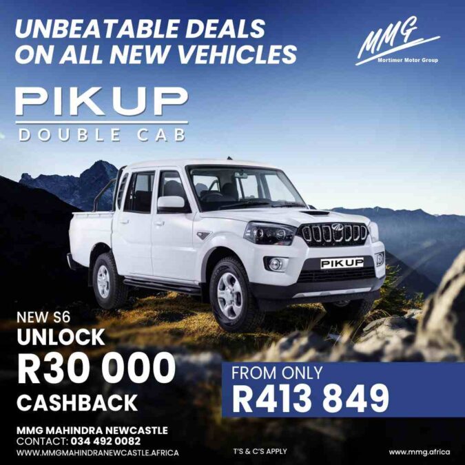 PAID ADVERTISING: Get in touch with Mahindra Newcastle on 034 492 0082 to learn more about this outstanding offer
