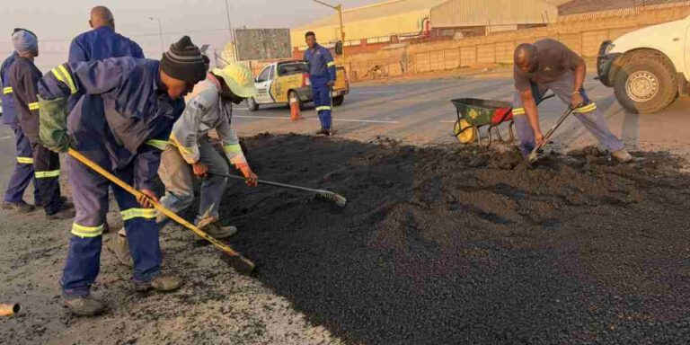 Newcastle pothole repairs
