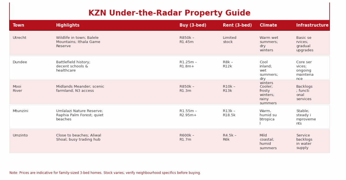 under-the-radar areas KwaZulu-Natal