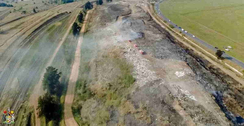 Newcastle landfill fire