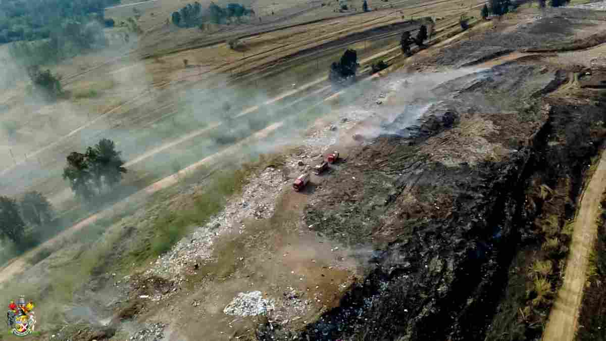 Newcastle landfill fire