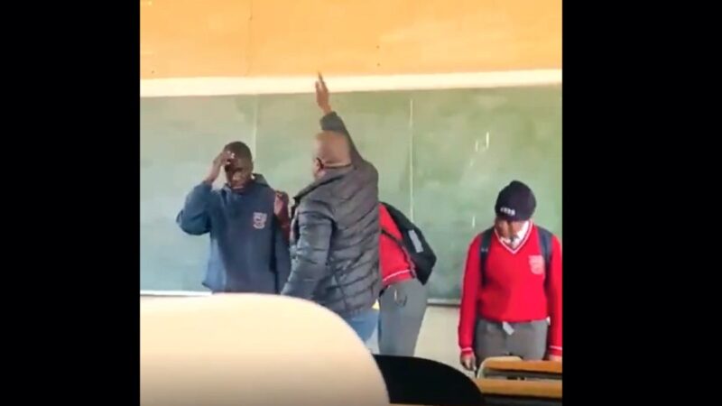 Ladysmith teacher slaps learners video