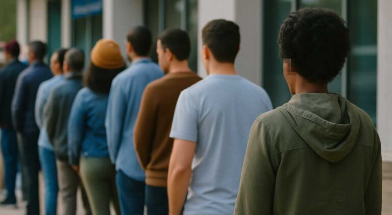 SASSA social grants: People standing in queue