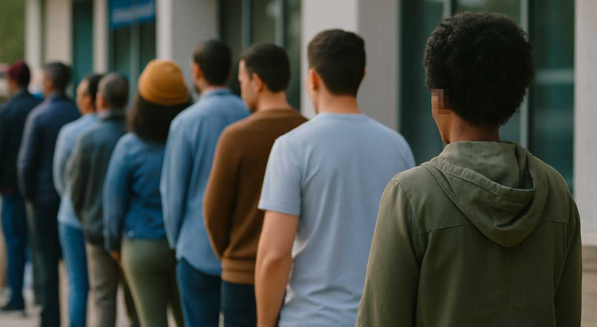 SASSA social grants: People standing in queue