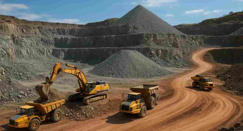 R34 Quarry Consultation - quarry mining in action