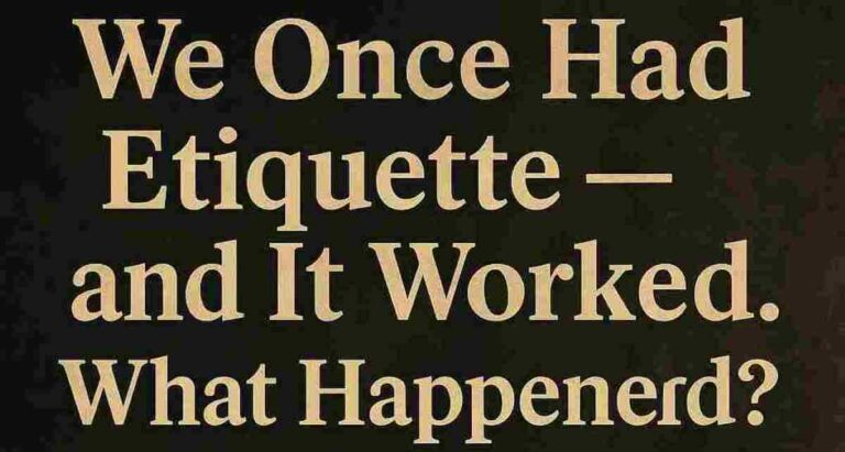 social etiquette
