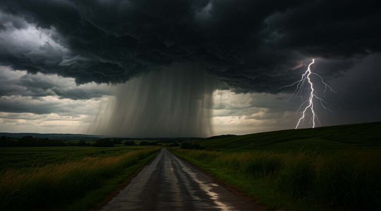 KZN weather alert October: Image a large thunderstrom