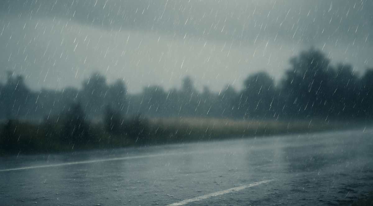 weekend weather forecast: Image of rain