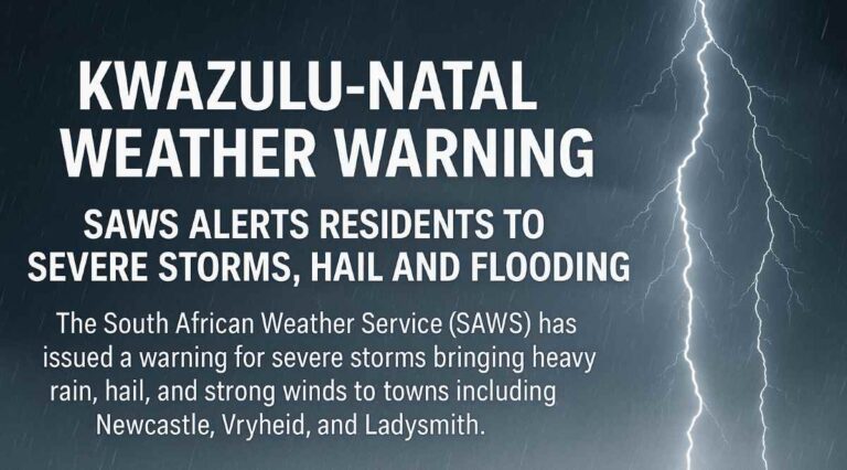 KwaZulu-Natal weather warning