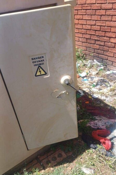Newcastle power supply vandalism