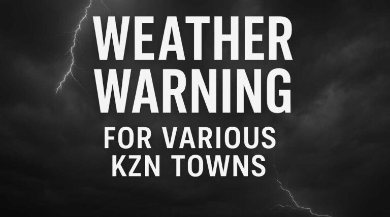 Yellow Level 2 weather warning KZN