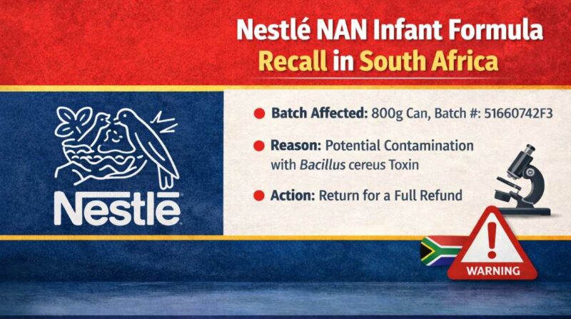Nestlé NAN infant formula recall South Africa