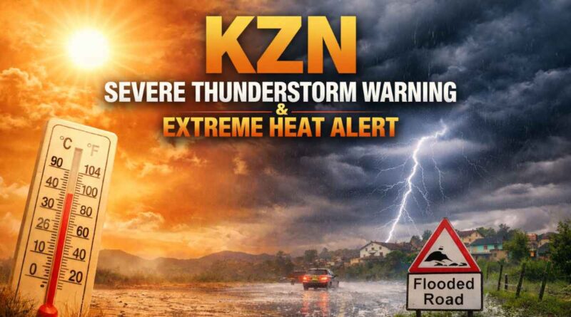 KZN severe thunderstorms and heatwave