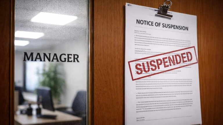 Ladysmith municipal official suspension