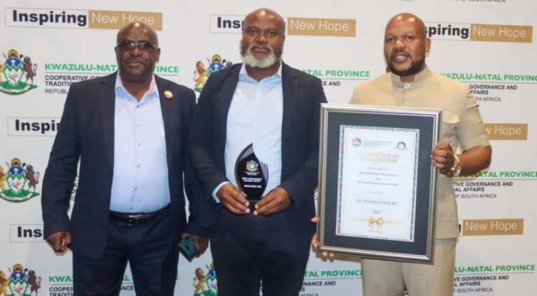 Newcastle Municipality fire and rescue award