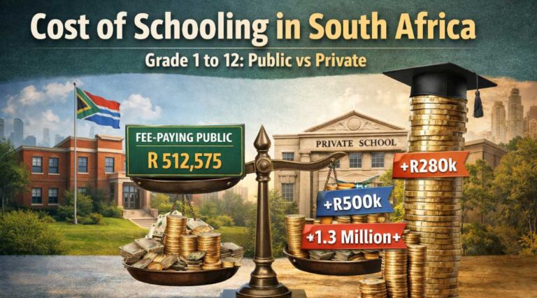 private vs public school fees South Africa