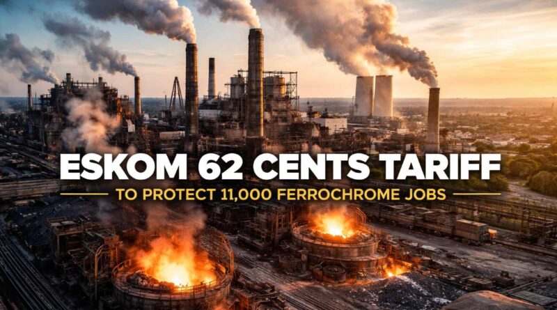 Eskom 62 cents tariff