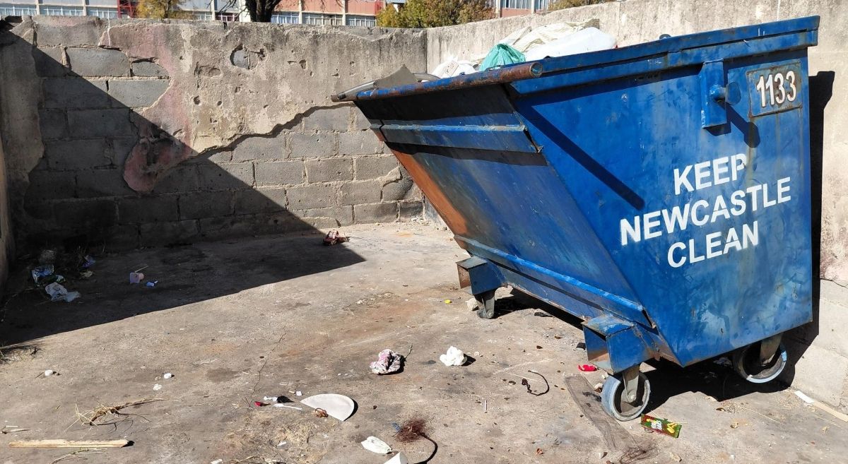 Newcastle girl dies after municipal skip falls on her