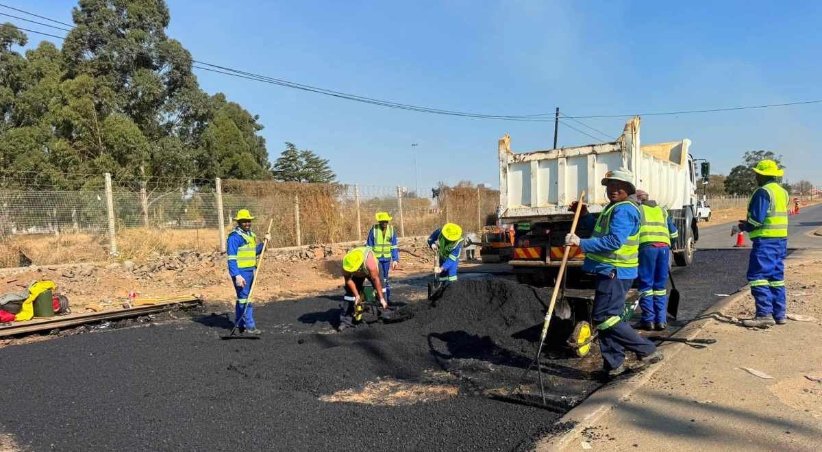pothole repairs across Newcastle