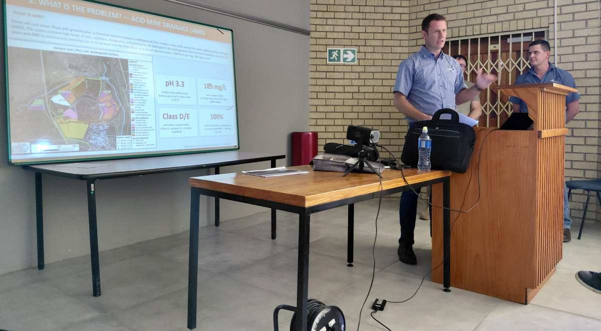 Ballengeich Colliery acid mine drainage