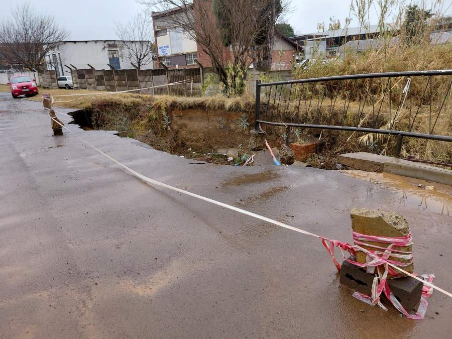 Riverside Industria damaged roads