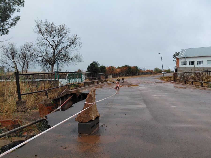 Riverside Industria damaged roads