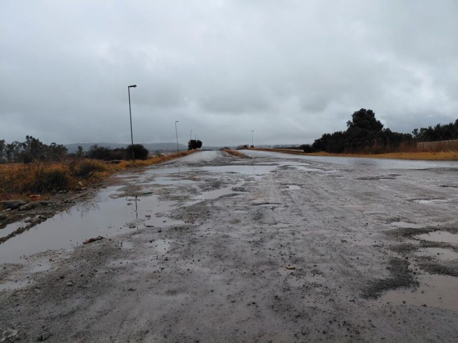 Riverside Industria damaged roads