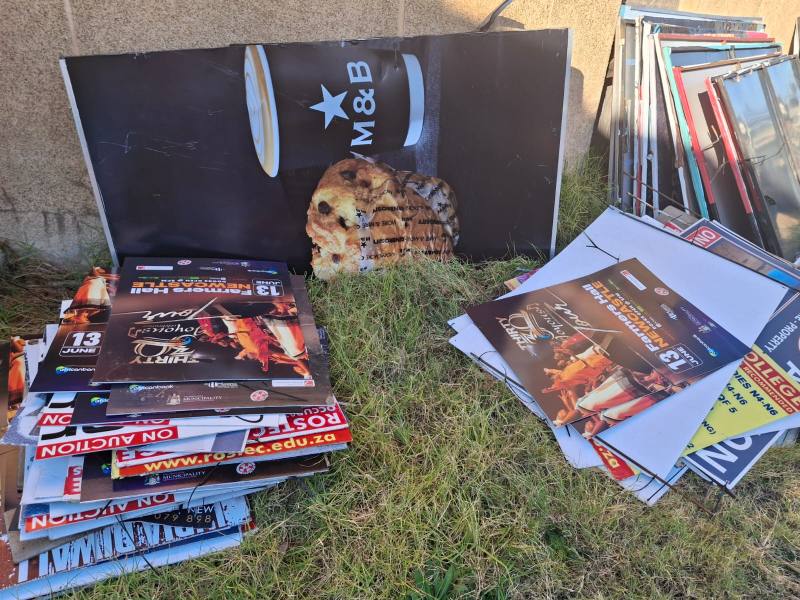 illegal advertising in Newcastle