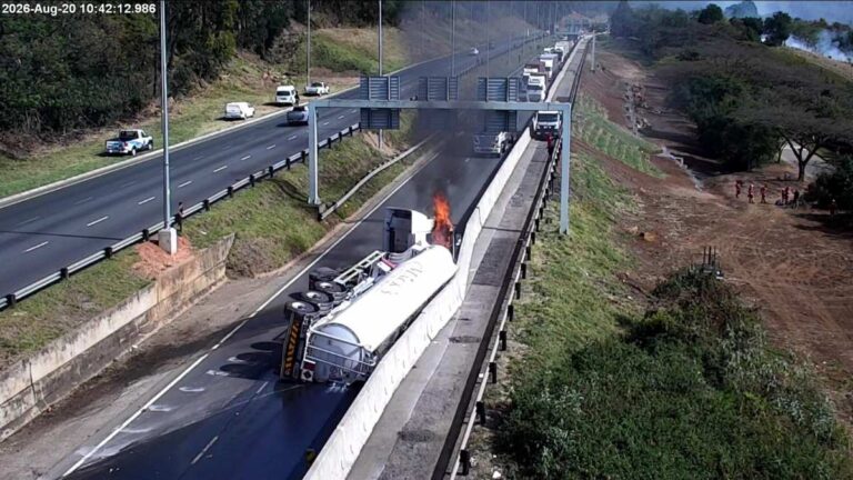 N3 truck fire Peter Brown Drive