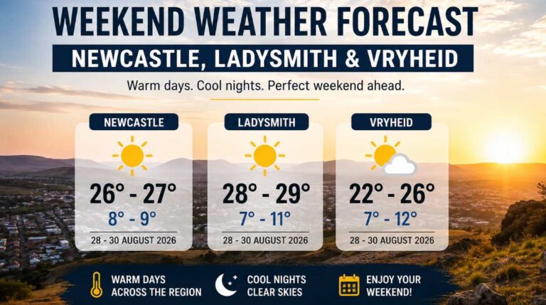 Newcastle Ladysmith Vryheid weather